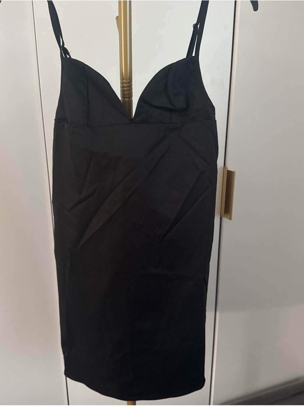 Classic Black Strappy Bodycon Dress